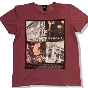 Smog Graphic Tee Slim Fit XXL Maroon